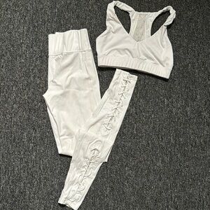 Beautiful white Carbon 38 activewear set